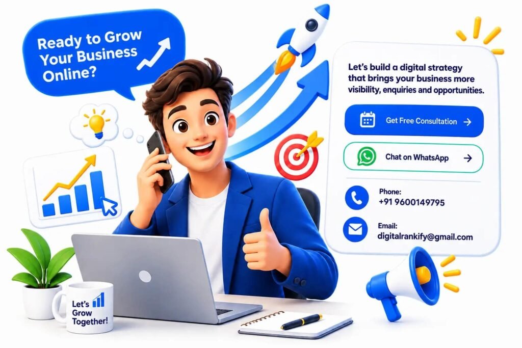 Digital Rankify digital marketing consultation and business growth banner